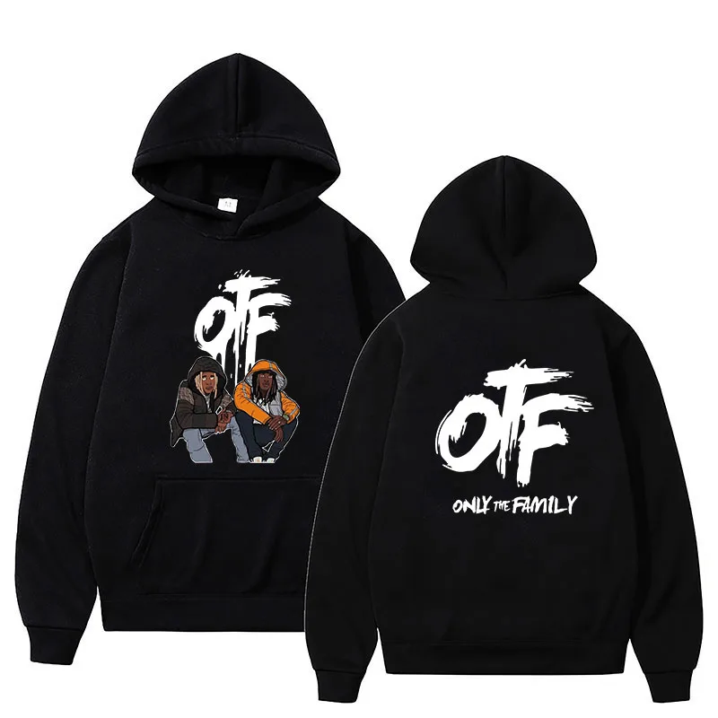 OTF Graphic Hoodie - Lil Durk Rapper Hooded Pullover Sweatshirt for Men & Women - Image 2