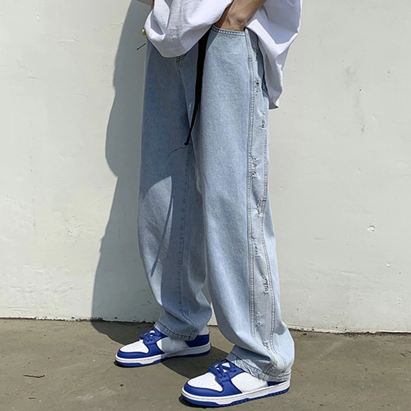 OG Baggy Denim Wide Leg Streetwear Style Pants - Image 13