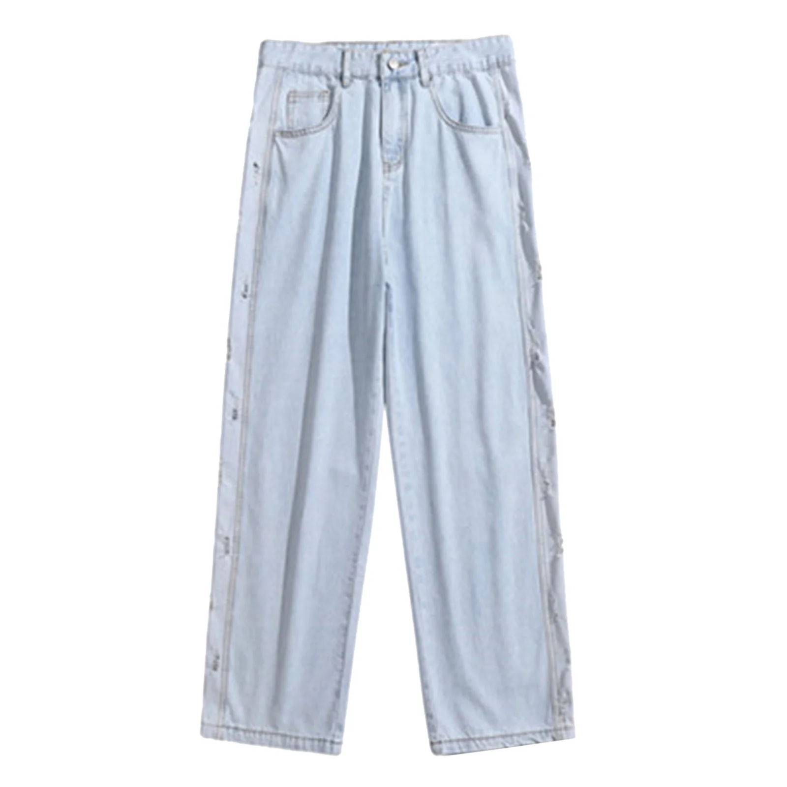 OG Baggy Denim Wide Leg Streetwear Style Pants - Image 2