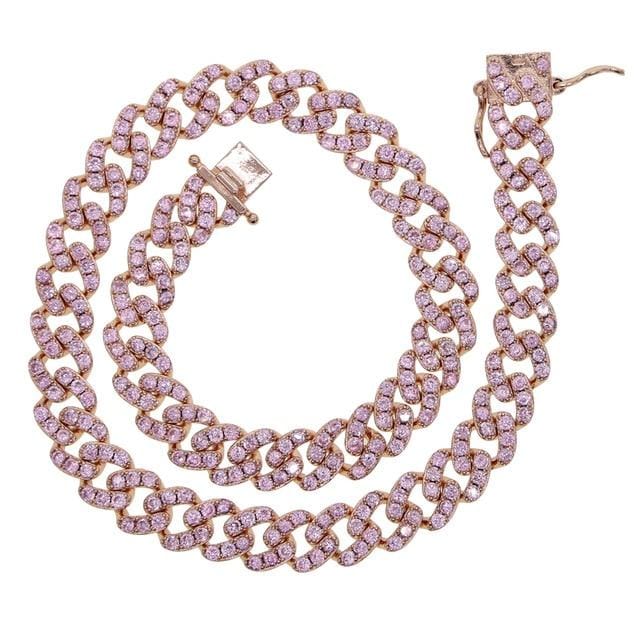 Pink Cuban Choker Chain - Image 3