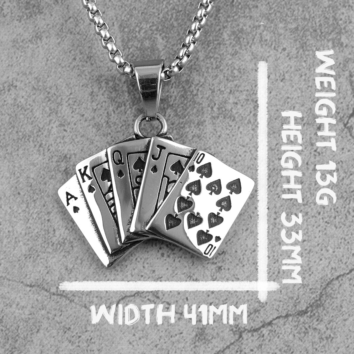 Poker Card Pendant Necklace - Image 2