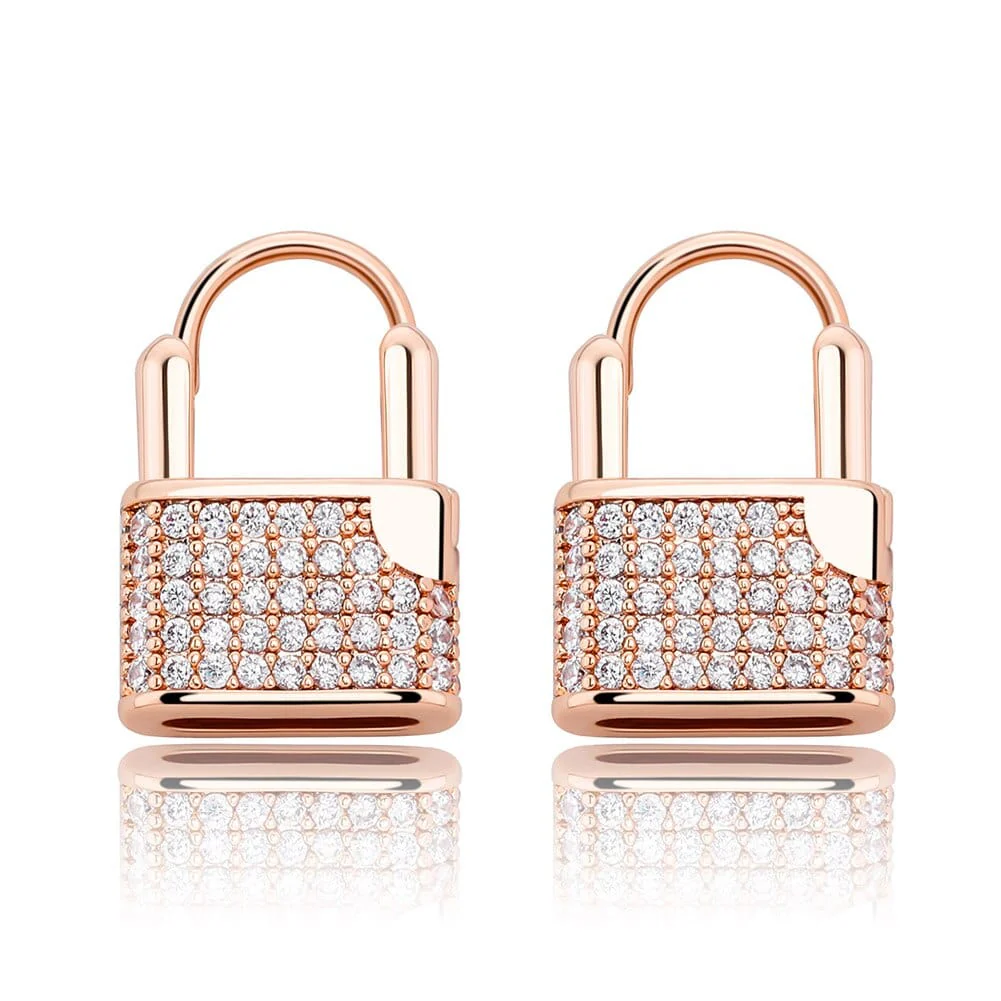 Premium Icey Lock Earrings - Image 3