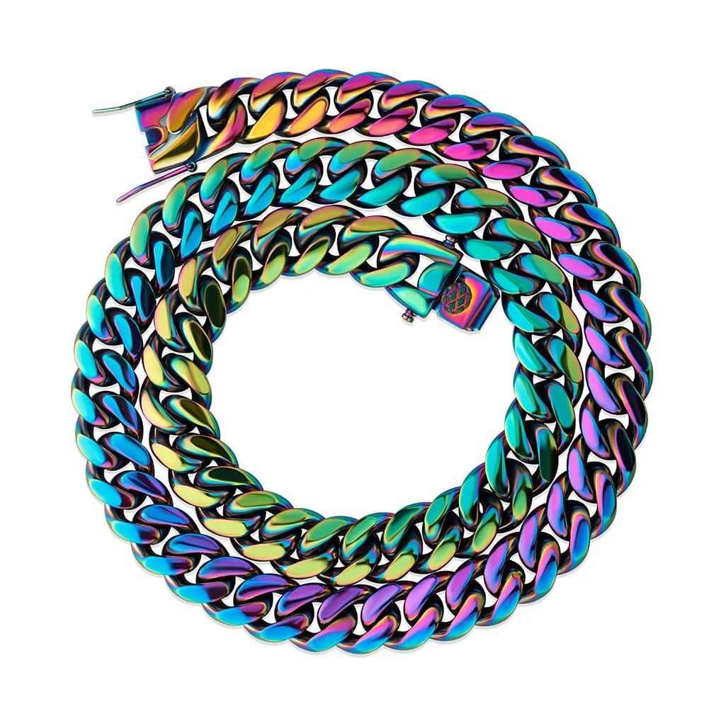Rainbow Miami Cuban Chain