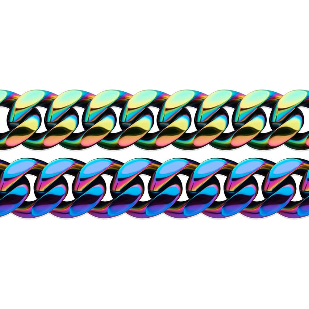 Rainbow Miami Cuban Chain - Image 3