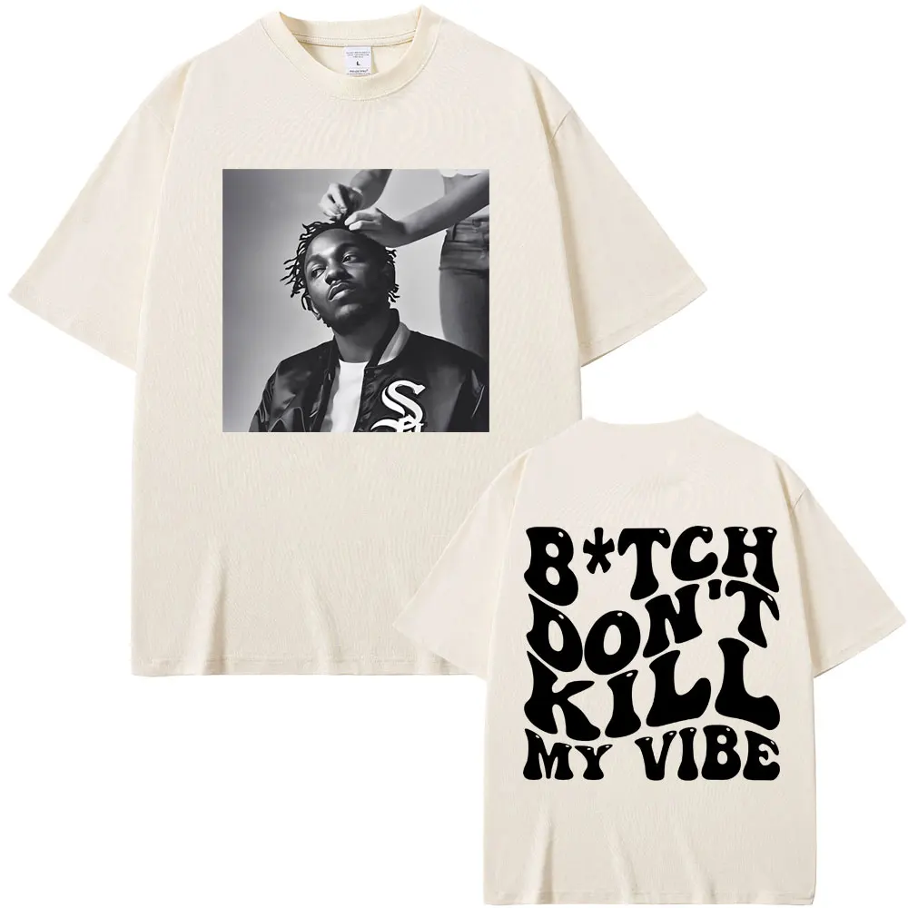 Rapper Kendrick Lamar Don't Kill My Vibe Graphic T-Shirt - Image 3