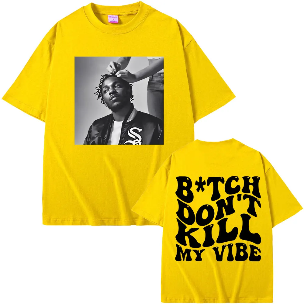 Rapper Kendrick Lamar Don't Kill My Vibe Graphic T-Shirt - Image 4