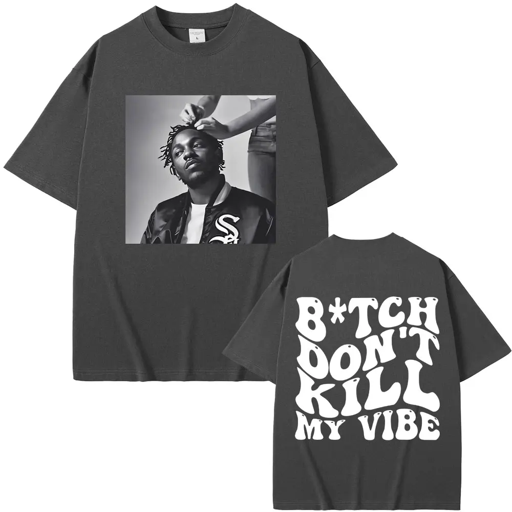 Rapper Kendrick Lamar Don't Kill My Vibe Graphic T-Shirt - Image 6