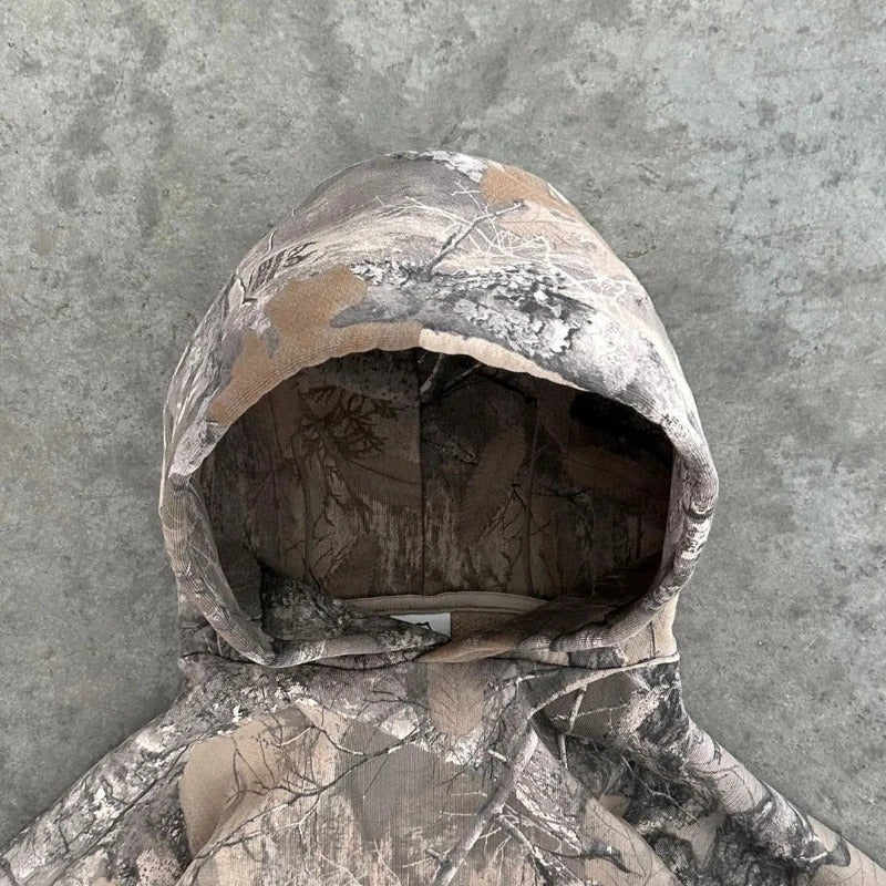 Retro Hoodie Men Printed Oversized Camouflage Pattern Graphic Hoodies - Image 5