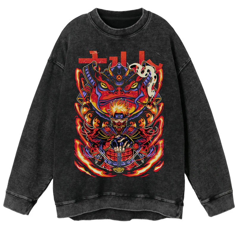 Retro Naruto Graphic Vintage Sweater - Image 12