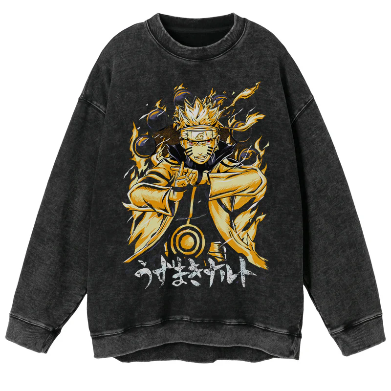 Retro Naruto Graphic Vintage Sweater - Image 13