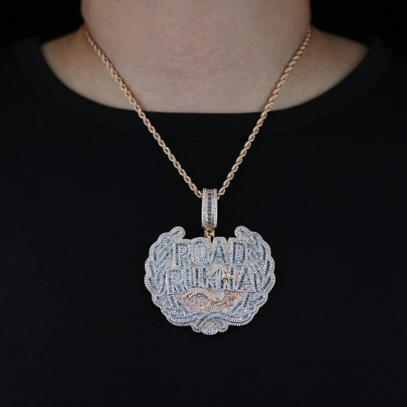 Road Runna Badge Micro Pave Iced Pendant - Image 2