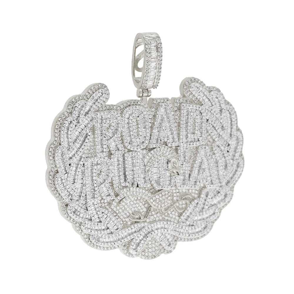 Road Runna Badge Micro Pave Iced Pendant - Image 3