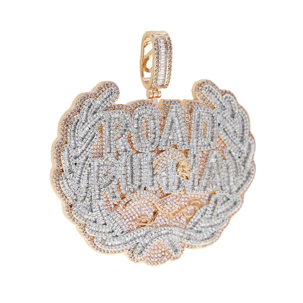 Road Runna Badge Micro Pave Iced Pendant - Image 5
