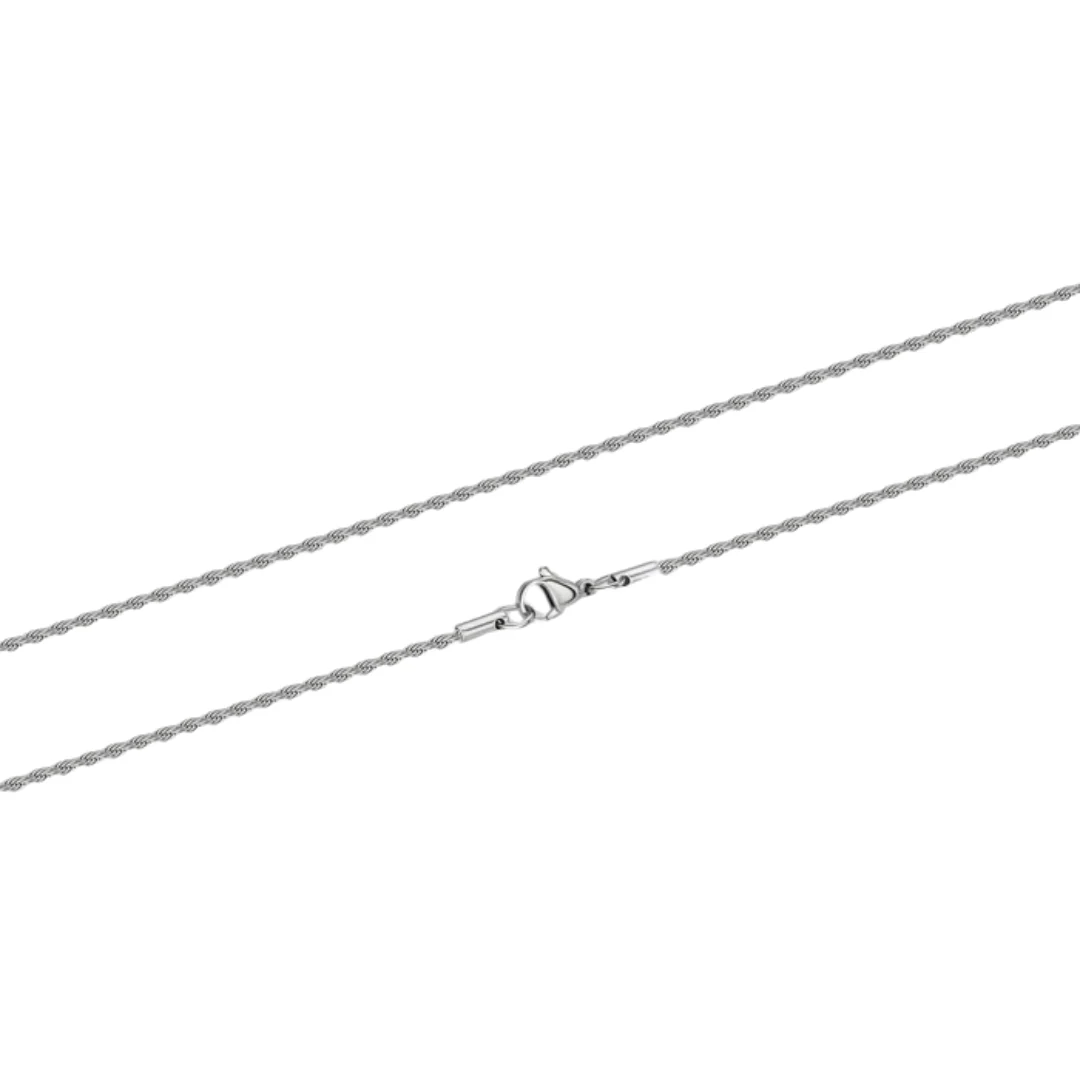 Rope Chain (Silver) - 2mm - Image 3