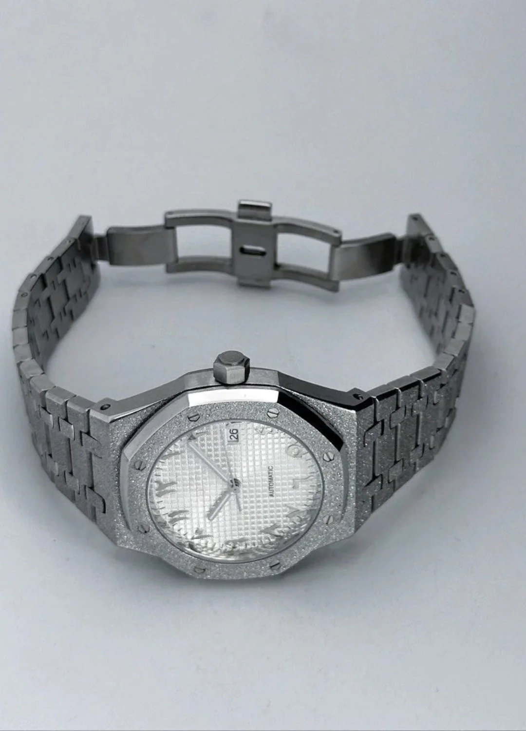 Seiko Mod Frosted Royal Oak | Silver - Image 4