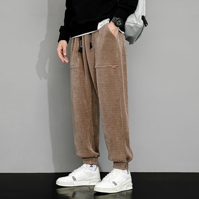 Rugged Corduroy Garterized Men's Pants - Image 6