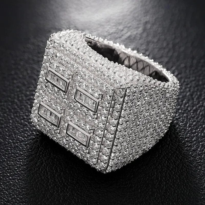 S925 Silver VVS Moissanite Champion Iced Ring - Image 5