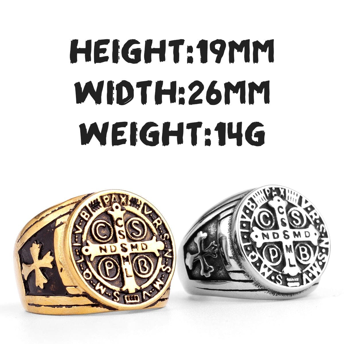 Saint Benedict Cspb Cross Ring - Image 12
