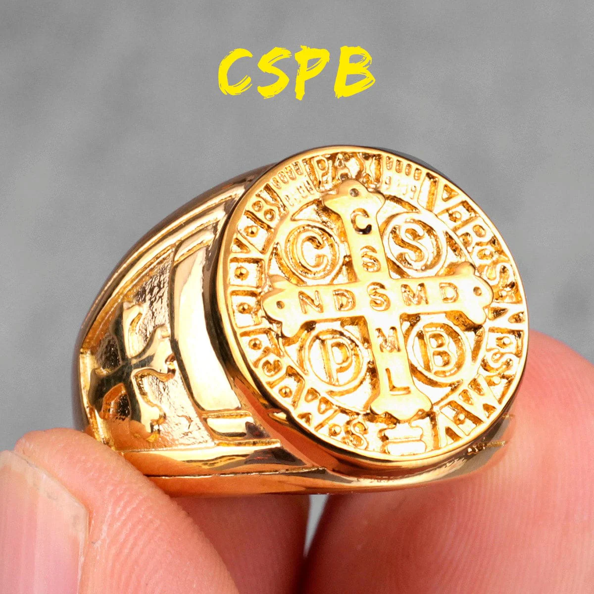 Saint Benedict Cspb Cross Ring - Image 5