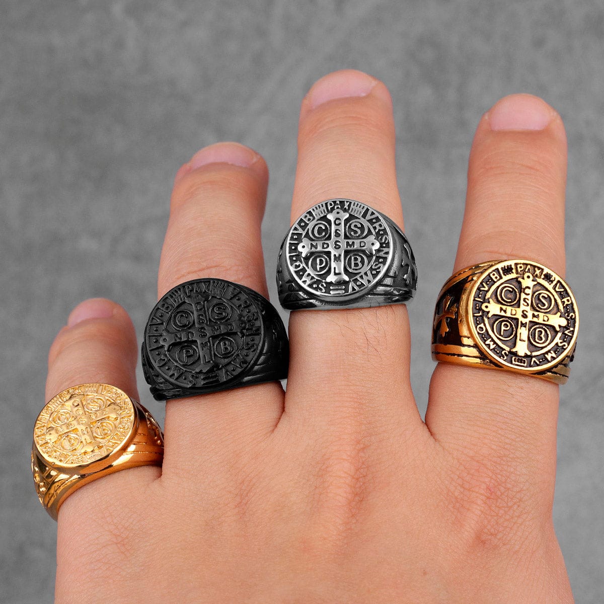 Saint Benedict Cspb Cross Ring - Image 8