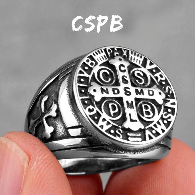 Saint Benedict Cspb Cross Ring - Image 9