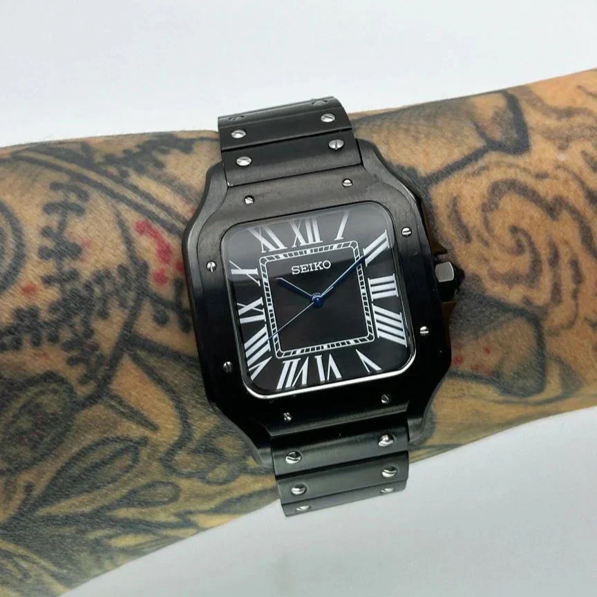 Seiko Mod Santos | Triple Black - Image 3