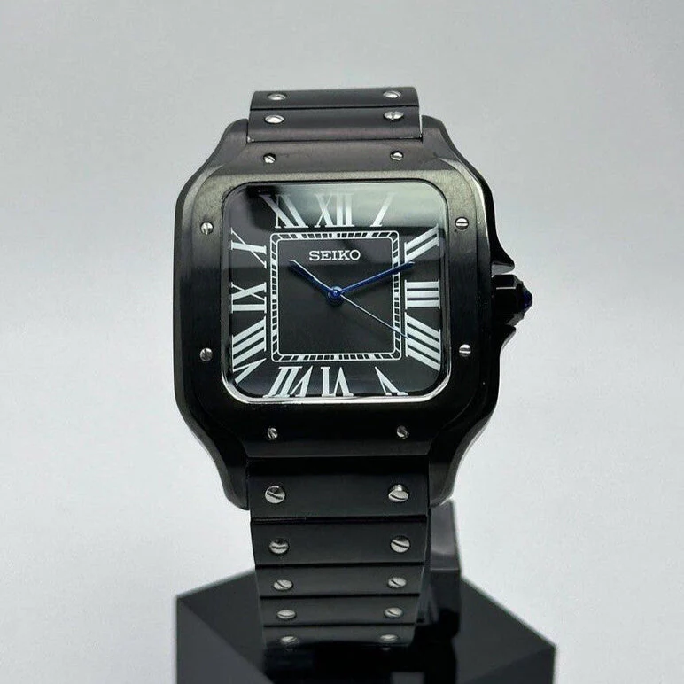 Seiko Mod Santos | Triple Black - Image 5