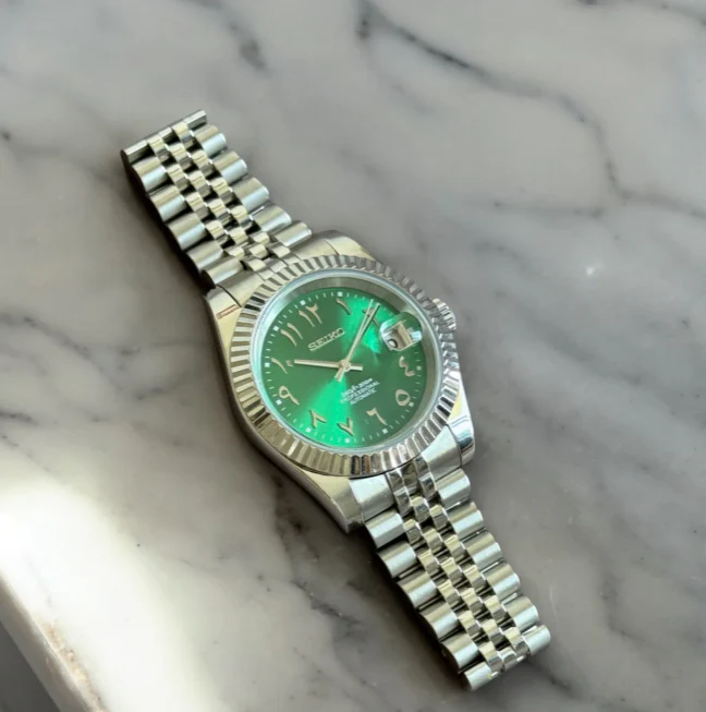 Seikjust Arabic Dial | Silver Green - Image 3