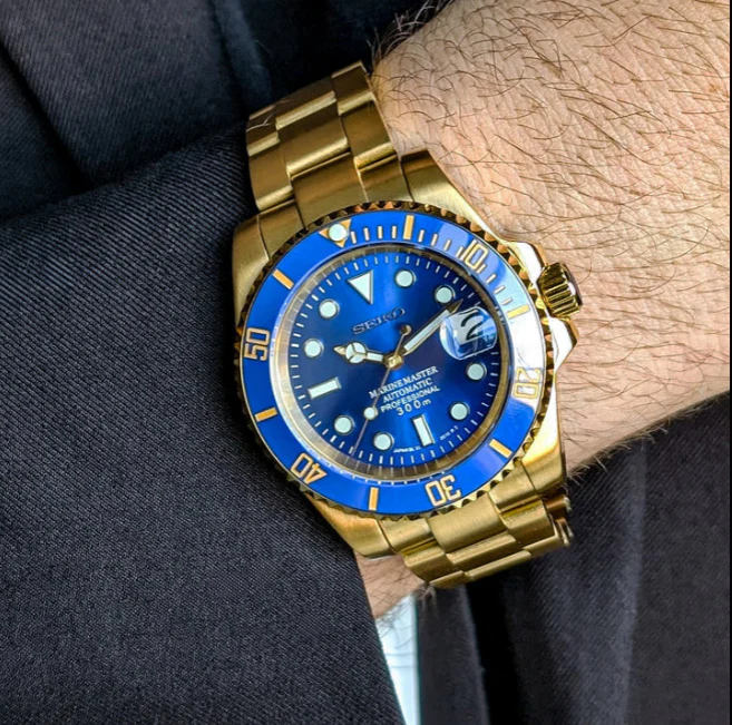 Seiknaut Submariner | Gold Blue - Image 2