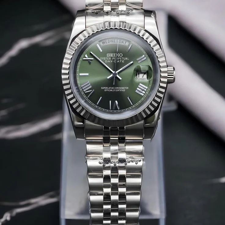 Seiko Mod Datejust | Olive Green - Image 5