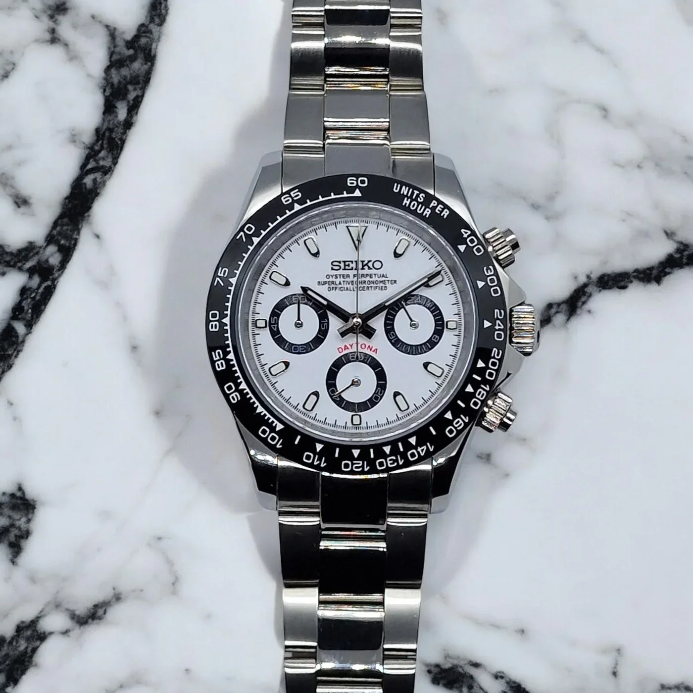 SEIKO MOD DAYTONA | WHITE - Image 2