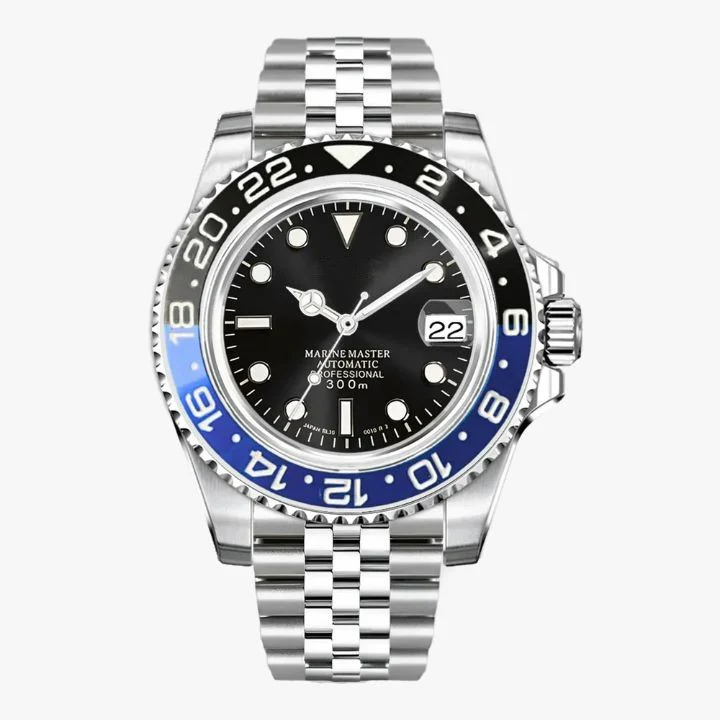 Seiko Mod GMT Batman Black Blue - Image 2