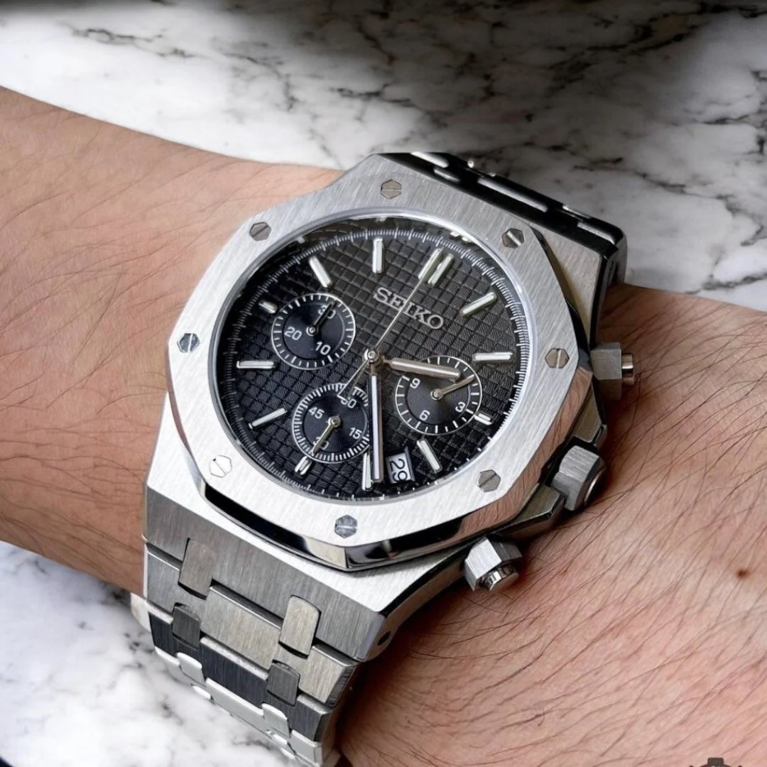 SEIKO MOD ROYAL OAK | CHRONO BLACK - Image 2