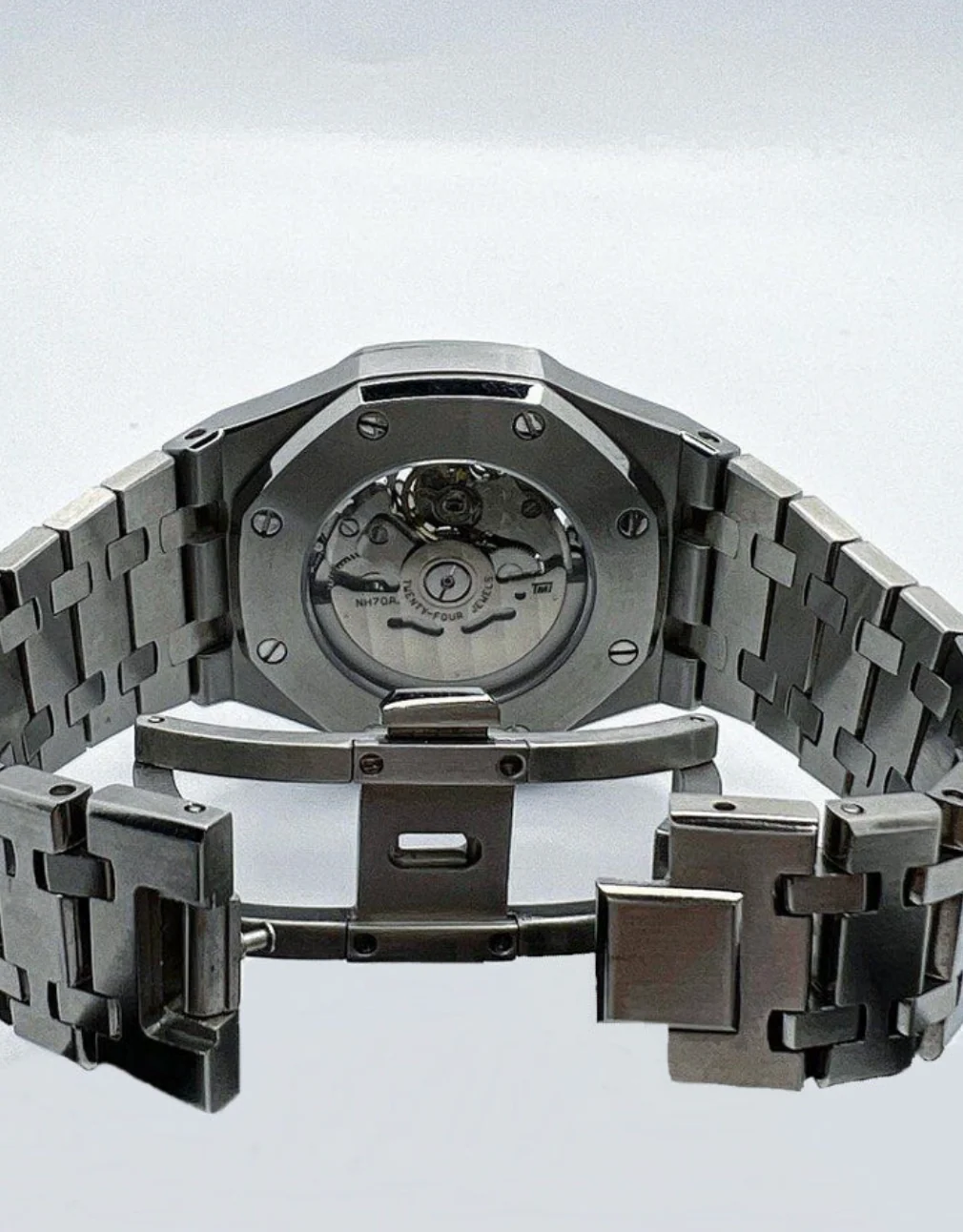 Seiko Mod Royal Oak Skeleton Black - Image 7