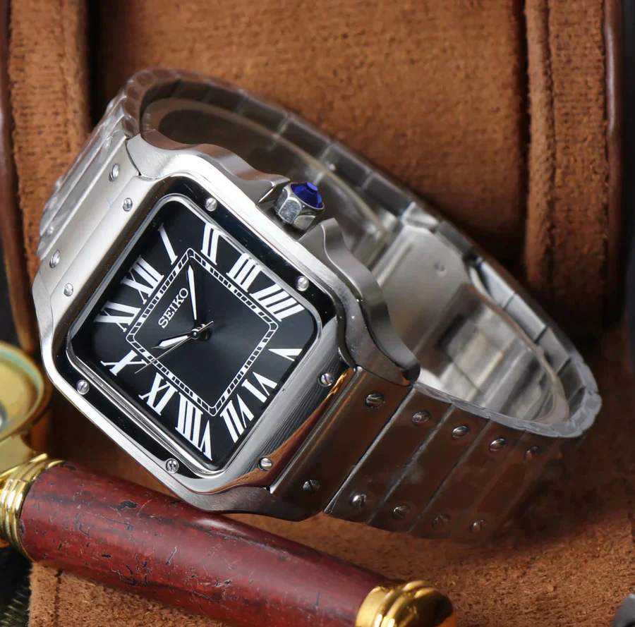 SEIKO MOD SANTOS | BLACK - Image 4