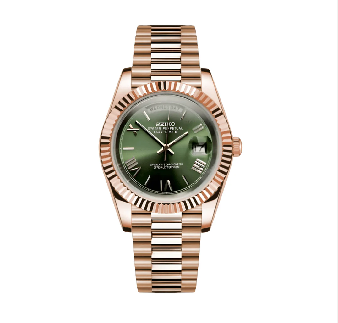 Seiko Mod Day-Date Mint Green