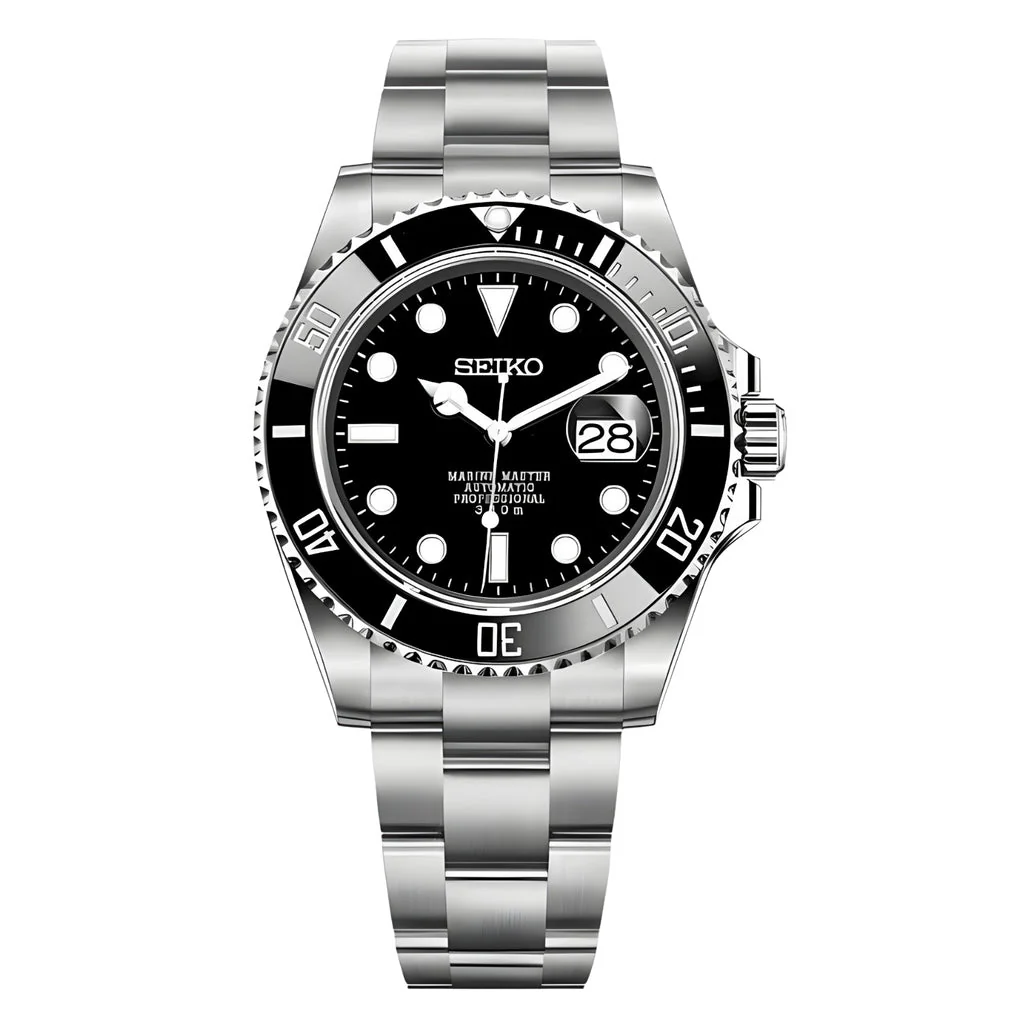SEIKO MOD SUBMARINER | BLACK STEEL