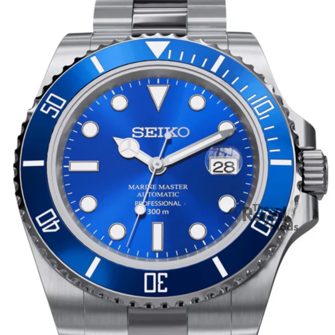 Seiko Mod Submariner | Smurf Blue - Image 4