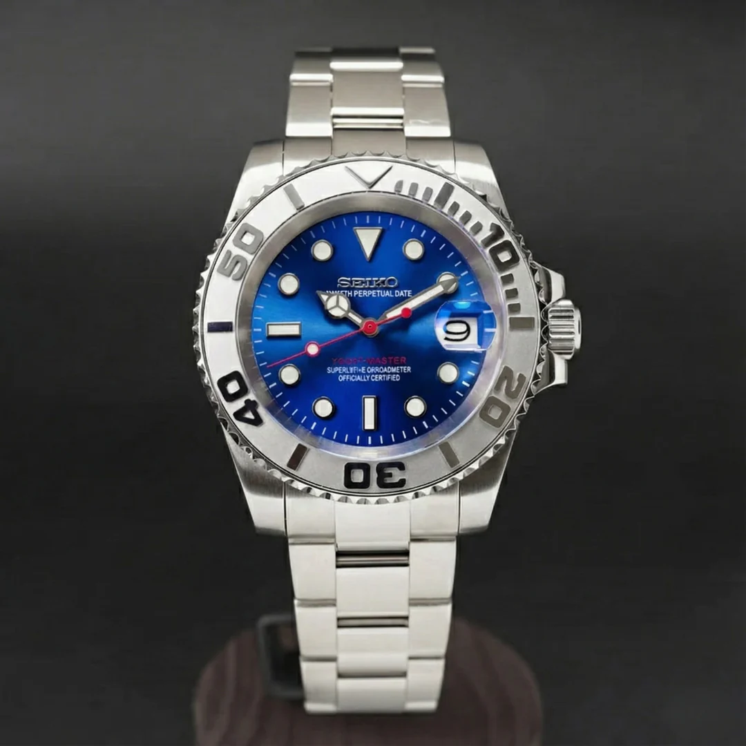 Seiko Mod Yacht-Master | Blue Dial - Image 2