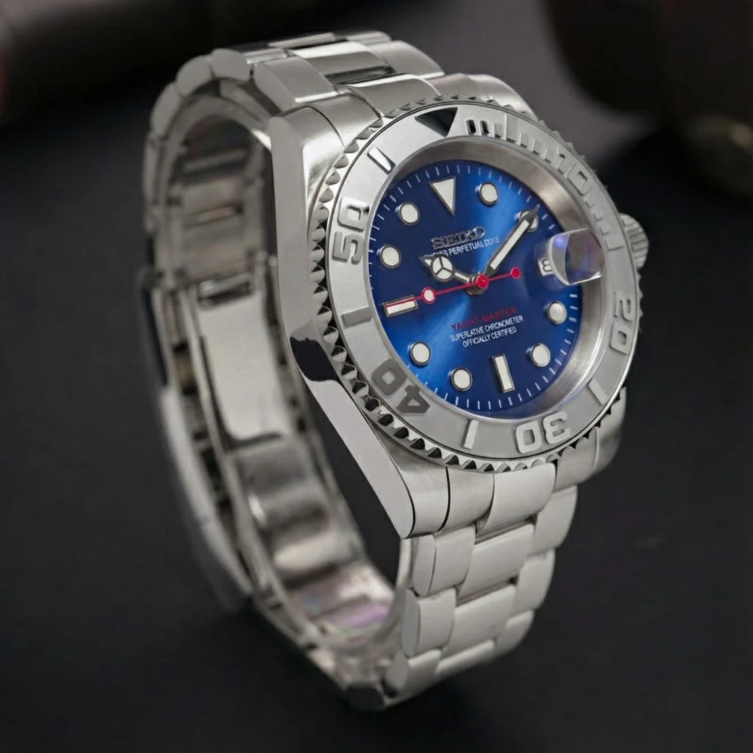 Seiko Mod Yacht-Master | Blue Dial - Image 5