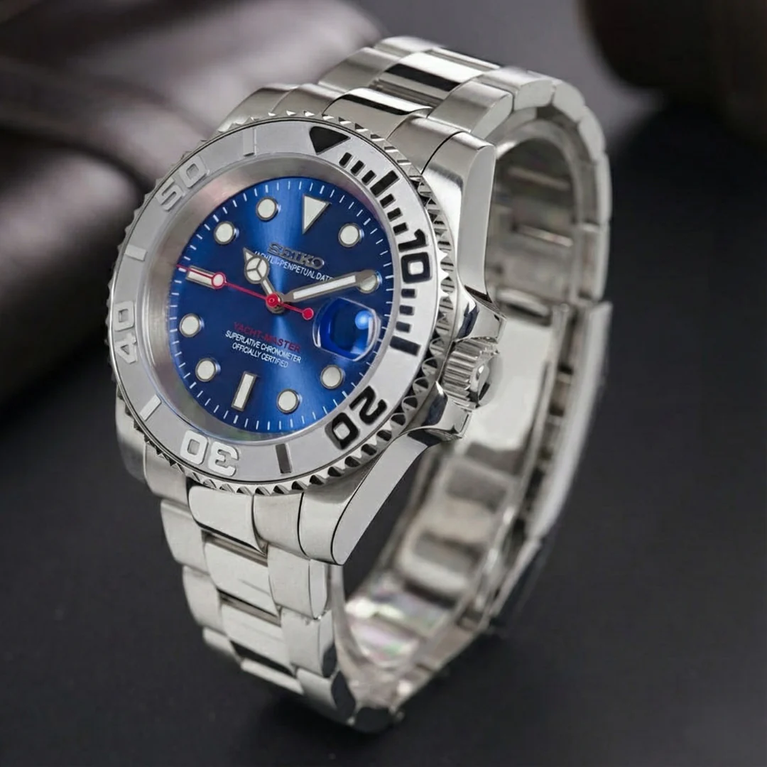 Seiko Mod Yacht-Master | Blue Dial - Image 6