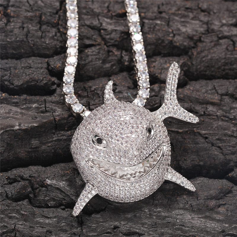 Shark 6IX9INE Bling Pendant Necklace - Image 12