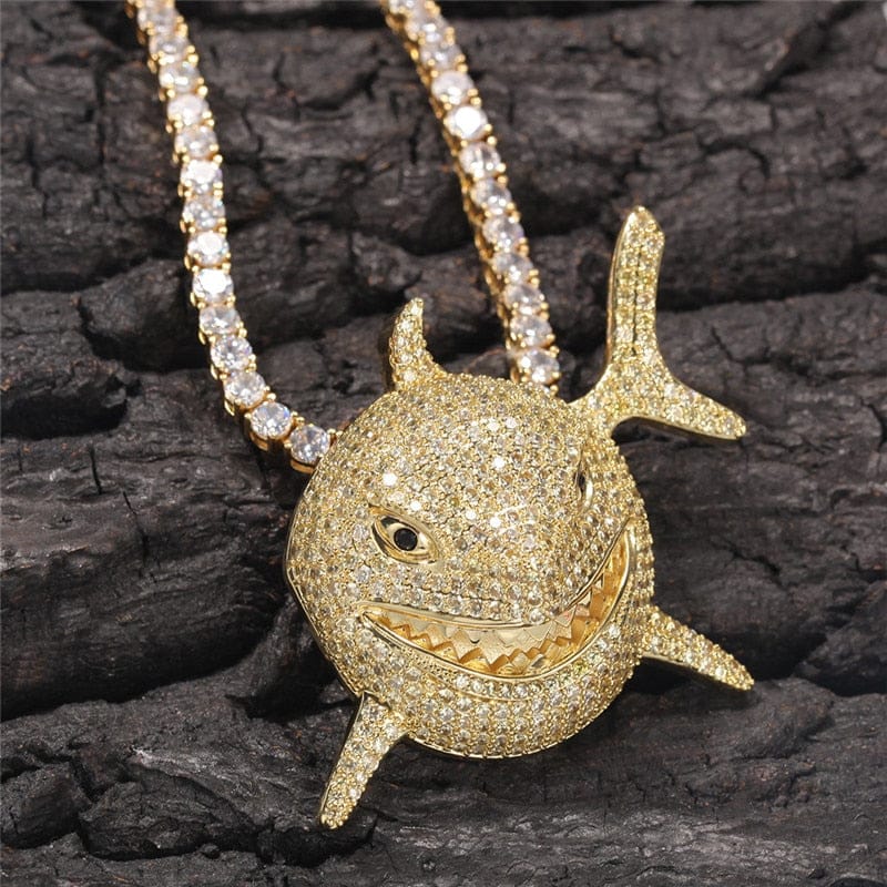 Shark 6IX9INE Bling Pendant Necklace - Image 8
