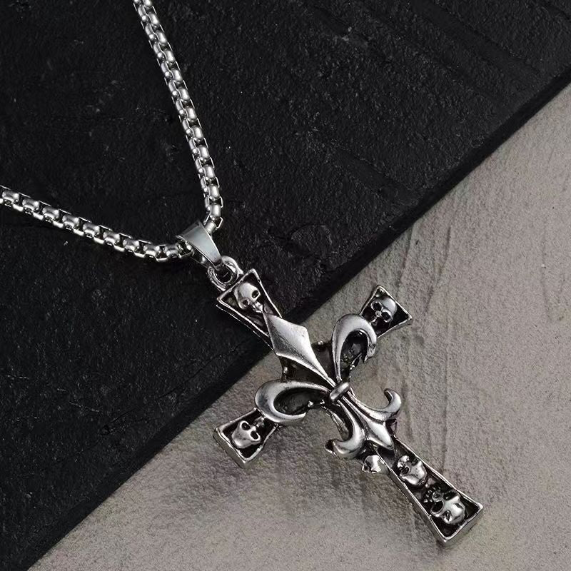 Skull Cross Necklace - Image 2