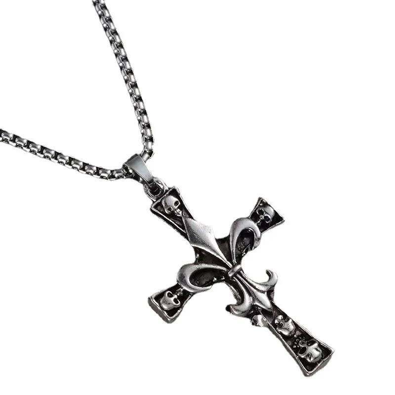 Skull Cross Necklace - Image 3