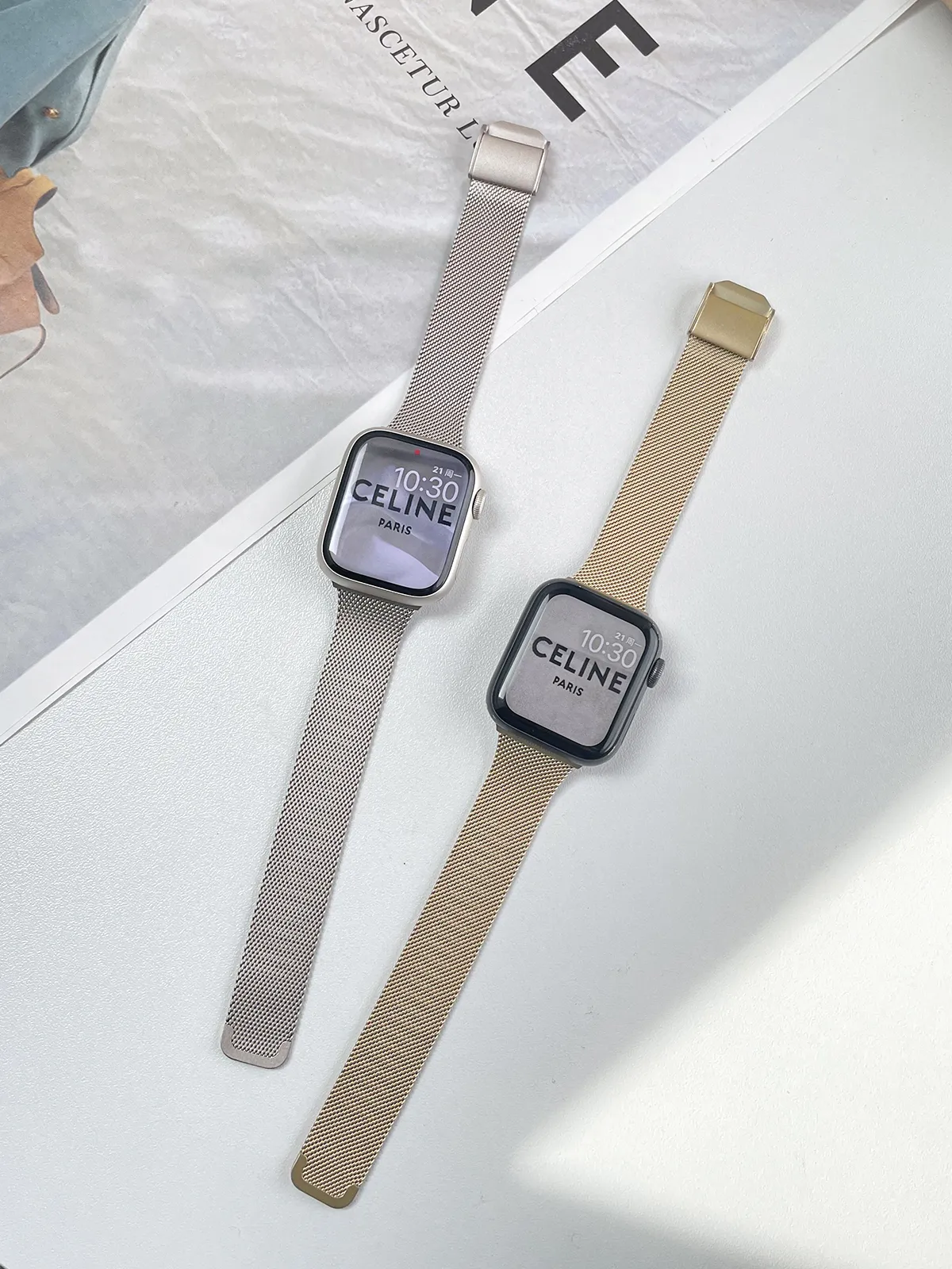 Slim Fit Metal Apple Watch Band - Image 14