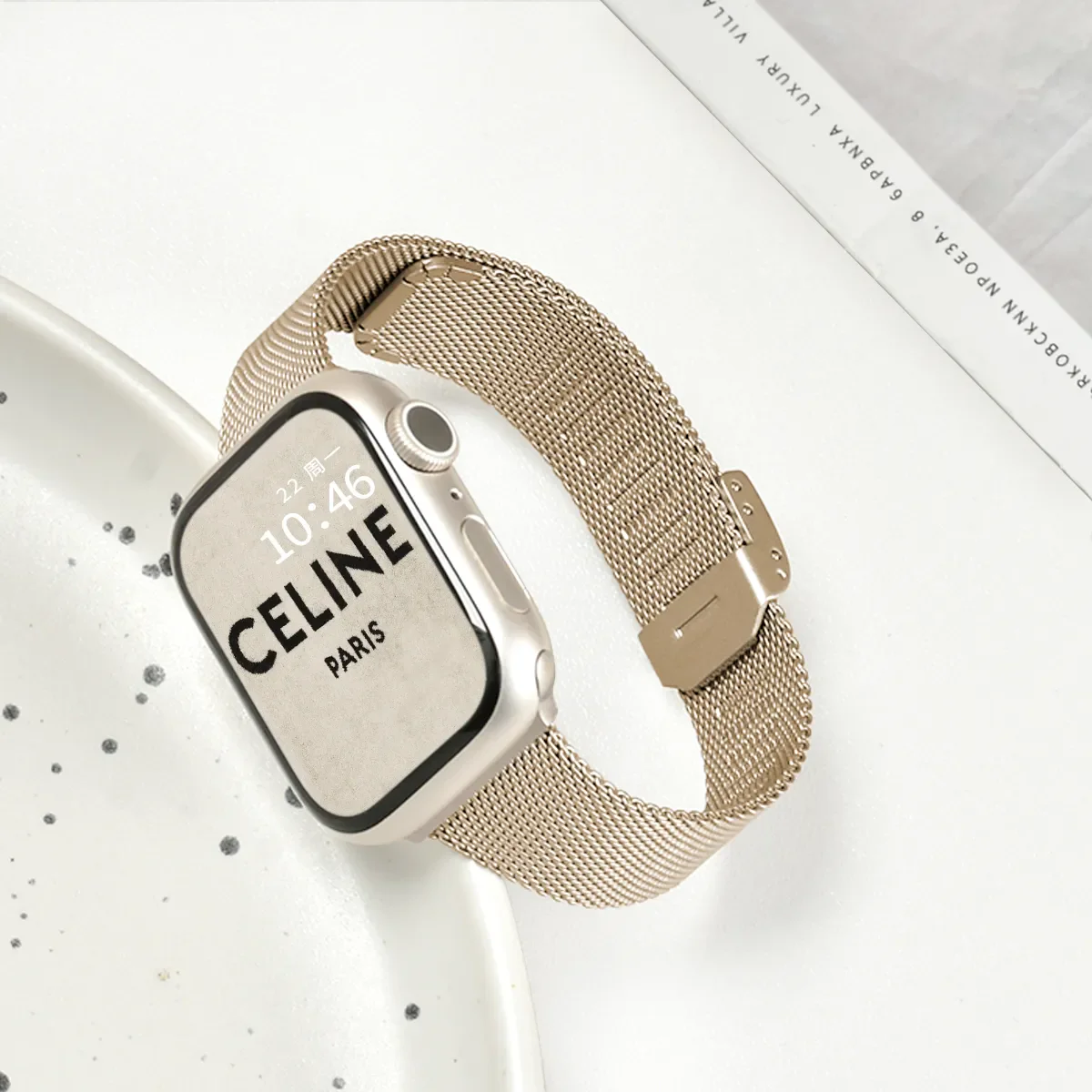 Slim Fit Metal Apple Watch Band - Image 15