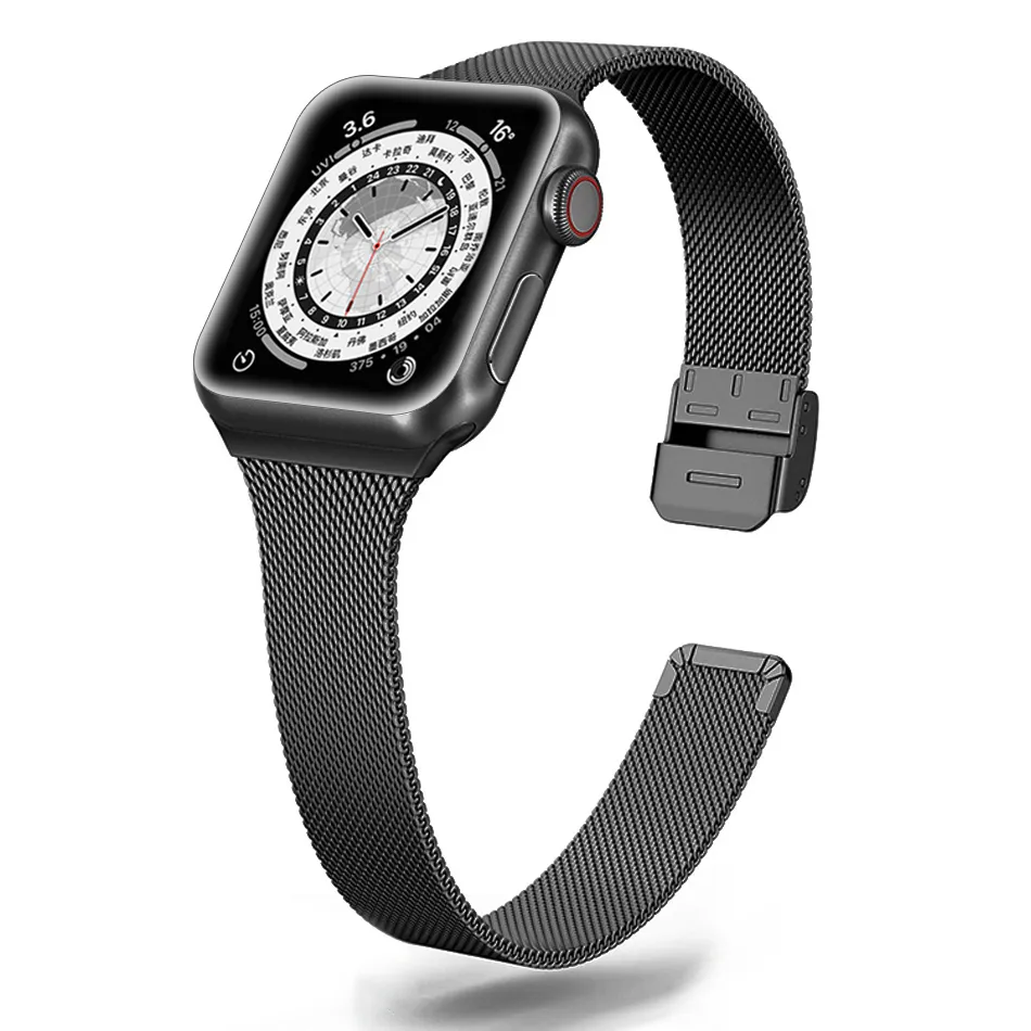Slim Fit Metal Apple Watch Band - Image 3