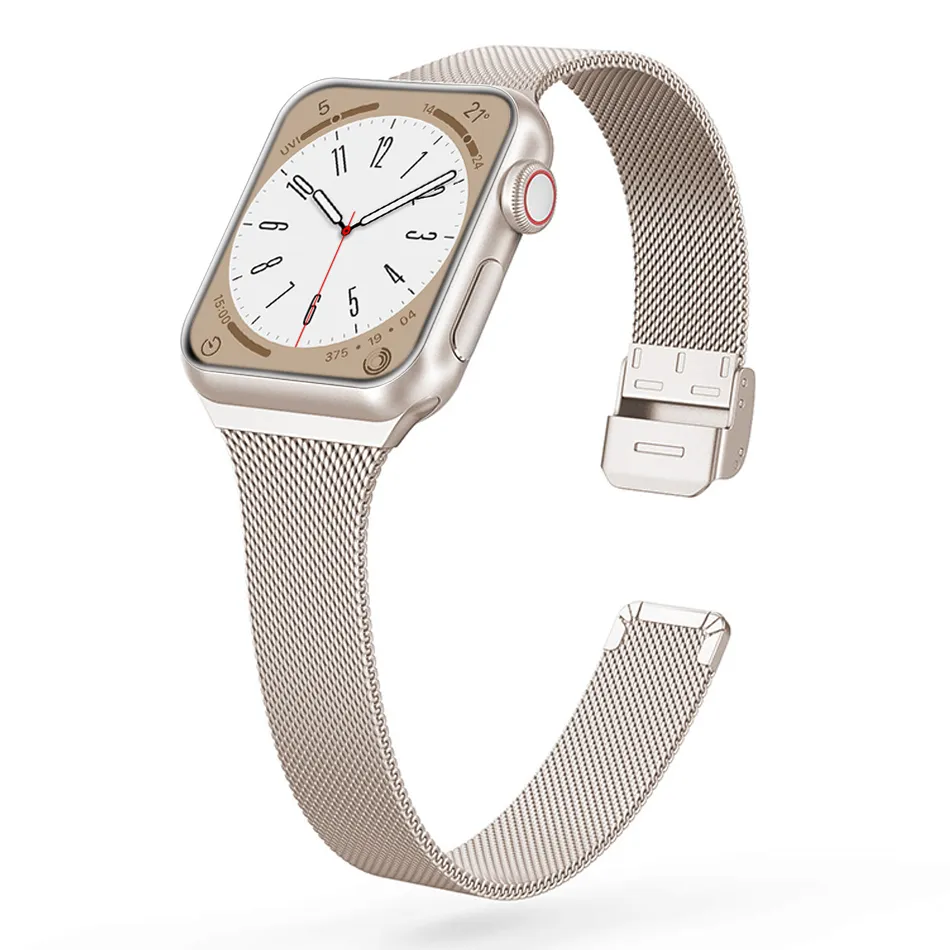 Slim Fit Metal Apple Watch Band - Image 5