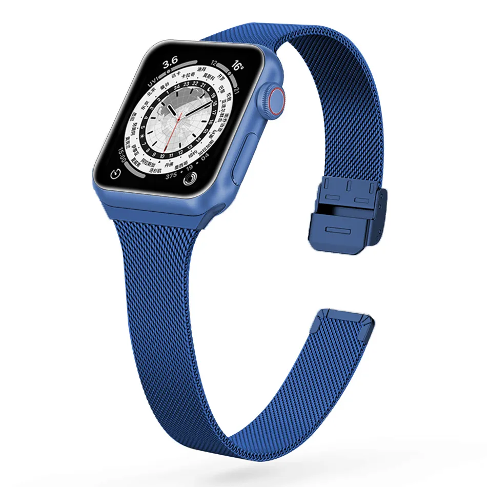 Slim Fit Metal Apple Watch Band - Image 9